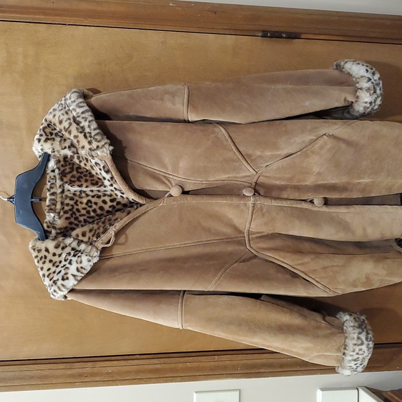 Maurices Leather Suede Animal Print Jacket - Picture 4 of 8